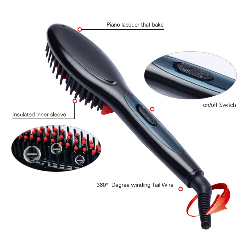 FAST HAIR STRAIGHTENER HAIR ELECTRIC BRUSH