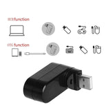 Mini Rotatable 3-Port USB Hub
