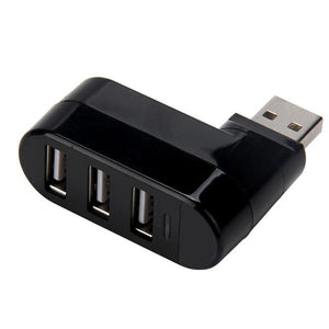 Mini Rotatable 3-Port USB Hub