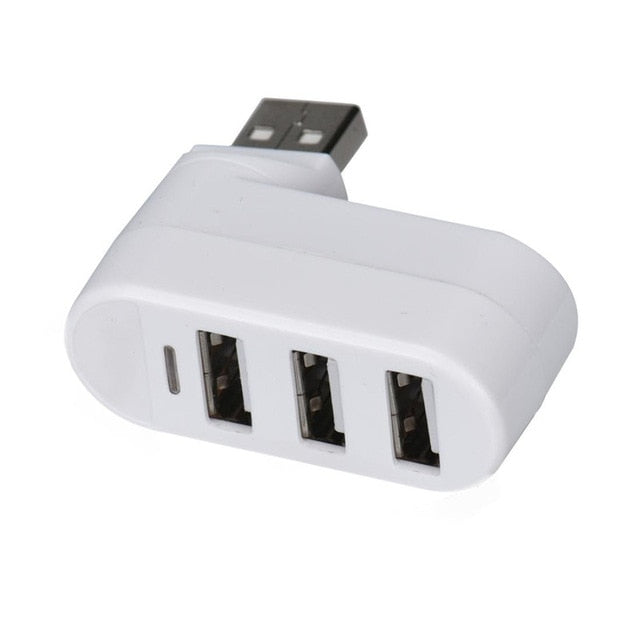 Mini Rotatable 3-Port USB Hub