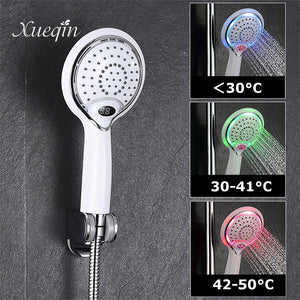 TEMPERATURE LED SHOWER HEAD