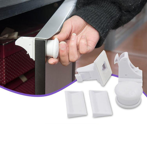 No-Drill Safety Magnetic Cabinet Locks
